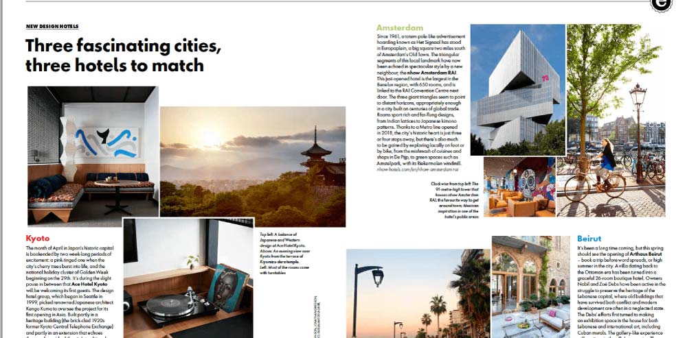 arthaus hotels press Lonely Planet March